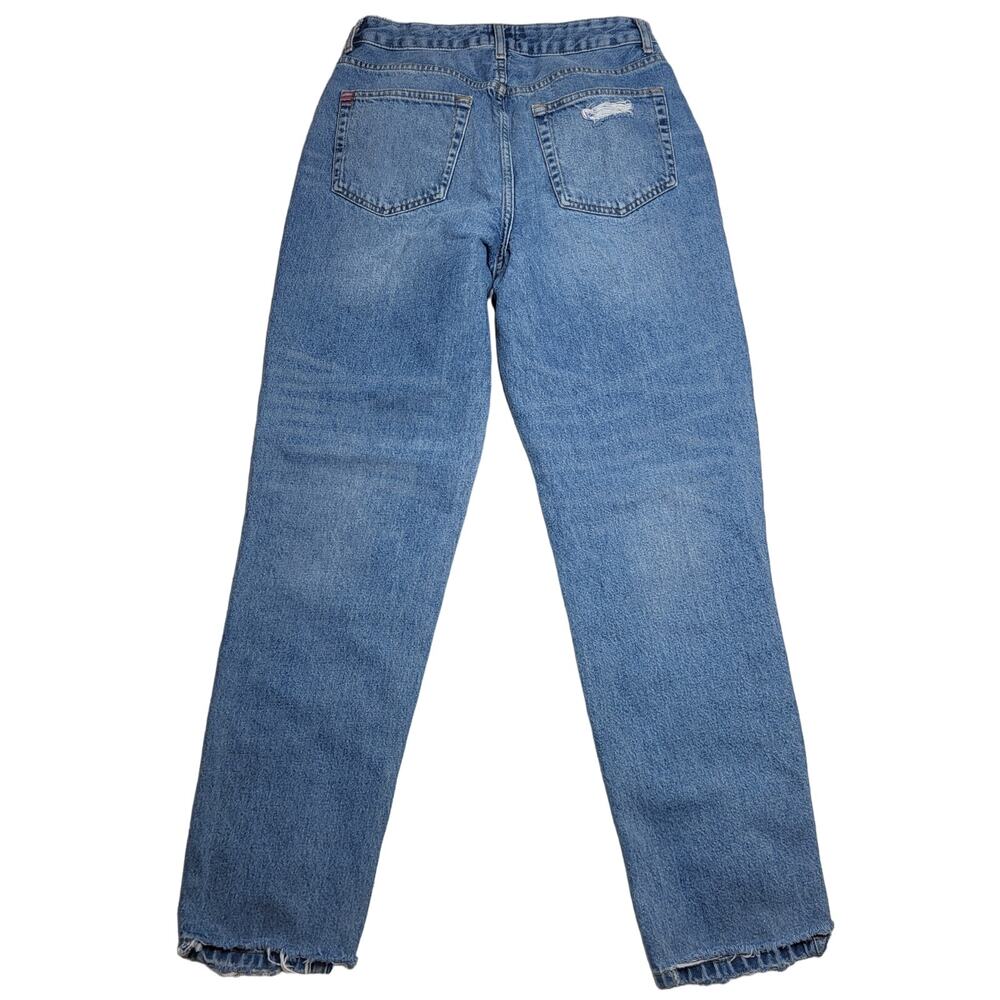 BDG Ripped Distressed Raw Hem Mom Jeans Baggy Stitched Straight Leg High Rise 29 - Picture 2 of 10